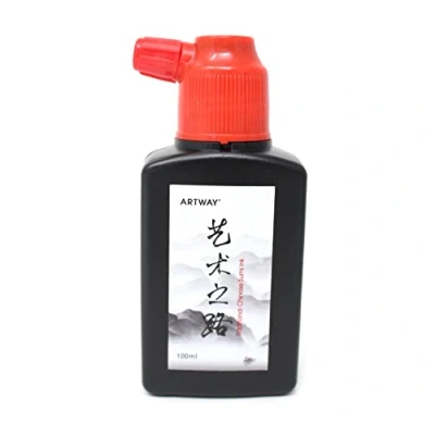 Afbeelding van Artway Chinese Sumi Inkt Dichte Zwarte Tekening 100ml