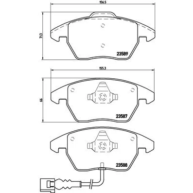 Afbeelding van Brembo Remblokset P 85 075X