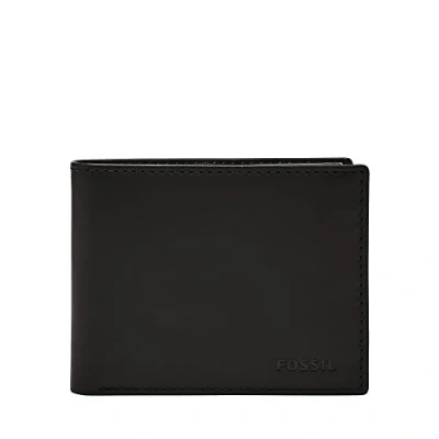 Afbeelding van Fossil Derrick Portemonnee, Heren, Maat: One Size, Black
