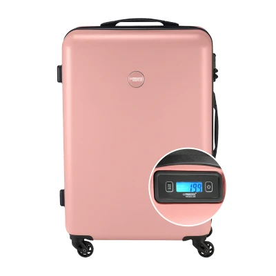 Afbeelding van Princess Traveller PT 01 with Scale Medium Trolley peony pink Harde Koffer