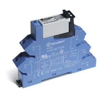 Afbeelding van Finder interfacerelais voet relais schroefloze klem 6 2 mm wisselcontacten 8a 250vac spoelspanning 12 vdc contact agni 38 62 7 012 0050