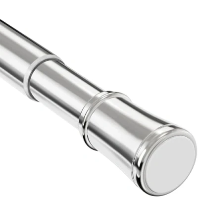 Afbeelding van 1 verlengbare gordijnstang, raamspanningsstang, boren niet nodig, douchegordijnstang, spanningsstang, keuken, kast, ophangen zonder gereedschap (50 80 cm, zilverkleurig)