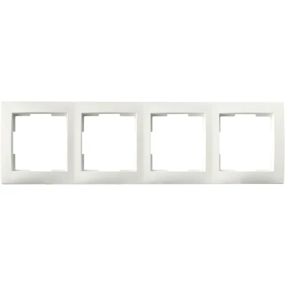 Afbeelding van ION industries afdekraam 4 voudig E1 alpin wit mat (80.302.415)