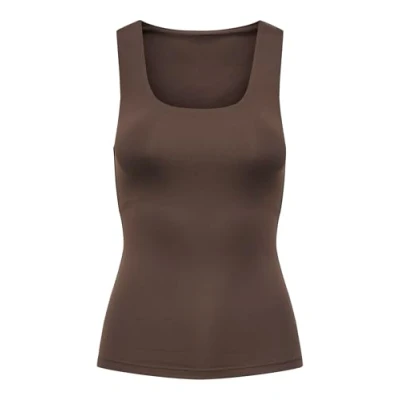 Afbeelding van Onlea S/L 2 Ways Fit Top JRS Noos, bruin, XL