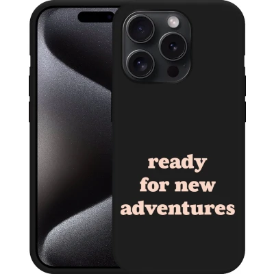 Afbeelding van Cazy Hoesje Zwart geschikt voor iPhone 15 Pro New Adventures