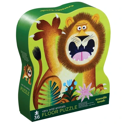 Afbeelding van Crocodile Creek vloerpuzzel wilde dieren, 36st
