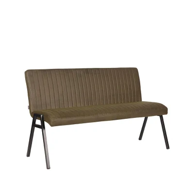 Afbeelding van LABEL51 Eetkamerbank Matz Army green Microfiber 145 cm Majorr