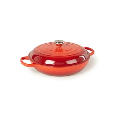 Afbeelding van Braadpan Le Creuset Campagnard Kersenrood 30 cm