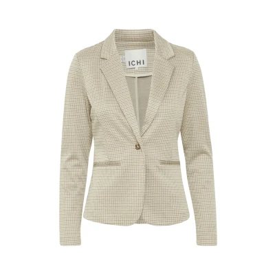 Afbeelding van ICHI Ihkate Cameleon BL Blazer, Dames, Maat: Large, Sandshell