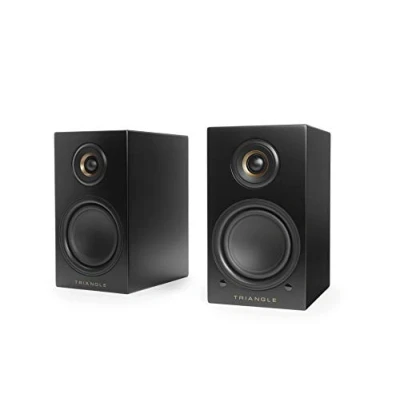 Afbeelding van Triangle Actieve luidsprekers LN01A Boekenkast Bluetooth speakers met versterker 2 x 50W HD Audio Optische Phono/Platina ingangen &amp; Subwooferuitgang 165 291 225 mm Zwart (Paar)