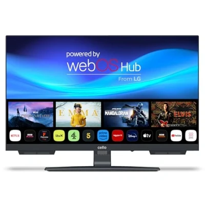 Afbeelding van Cello C2224WSH 22 inch FULL HD SMART randloze TV Triple Tuner (DVB C/ S2/ T2) Bluetooth &quot;WebOS by LG&quot; &quot;Pitch Perfect&quot; luidspreker Disney+ Netflix Made in Europe [2024]