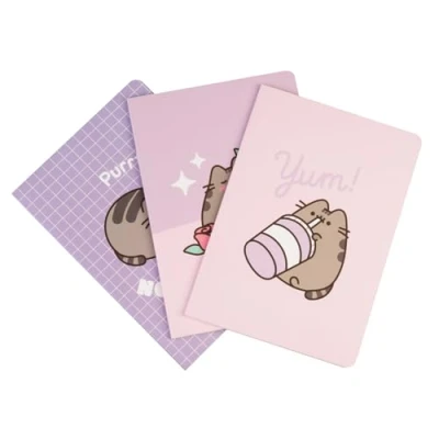Afbeelding van Grupo Erik Pack van 3 A5 notitieboeken Pusheen Notebook, Notebooks A5, Notitieblokken Notitieblok, Schetsboek Leuke Briefpapier, Geschenken,