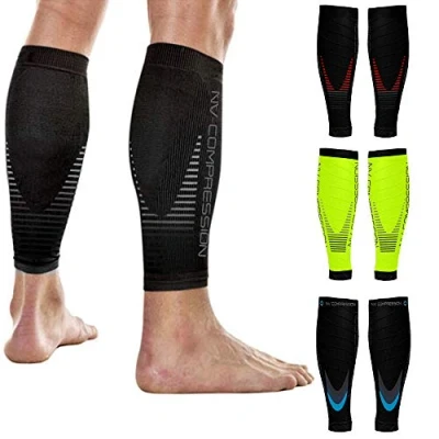 Afbeelding van NV Compression Race and Recover Compressiesleeve, voetloos, kuitsteun, zwart/grijs, L XL
