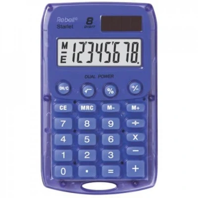 Afbeelding van Calculator Rebell STARLETV BX violet pocket per 20