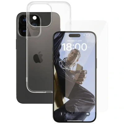 Afbeelding van PanzerGlass 2 in 1 Pack SAFE95579 Screenprotector (glas) Apple iPhone 15 Pro Max stuk(s)