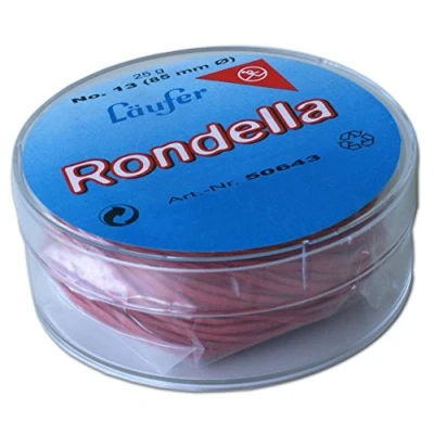 Afbeelding van Läufer 50643 Rondella rubberen ringen nr. 13, diameter 85 mm, 25 g ronde doos, rood, bijzonder duurzaam
