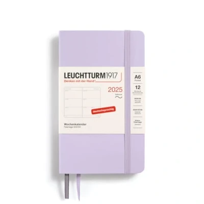Afbeelding van LEUCHTTURM1917 370572 Weekkalender Pocket (A6) 2025, softcover, lila, Duits