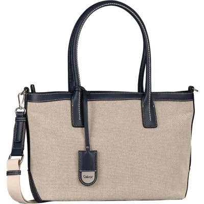 Afbeelding van Gabor Schoudertas Antonia Zip Shopper Mixed Blue Beige