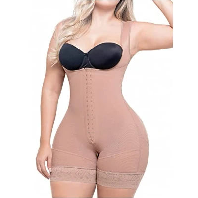 Afbeelding van Sonryse 211BF Post Partum Korset Shapewear Billift Buikcontrole Afslankend Bodysuit voor Vrouwen Fajas Colombianas Reductoras