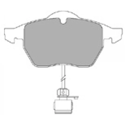 Afbeelding van Remblokkenset, schijfrem MAPCO 6396