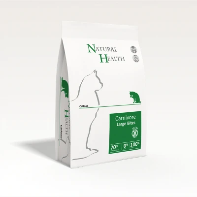 Afbeelding van Natural Health graanvrij kattenvoer Adult Carnivore Large Bite 2 kg