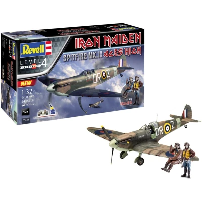 Afbeelding van 1:32 Revell 05688 Spitfire Mk.II &quot;Aces High&quot; Iron Maiden Gift Set Plastic Modelbouwpakket