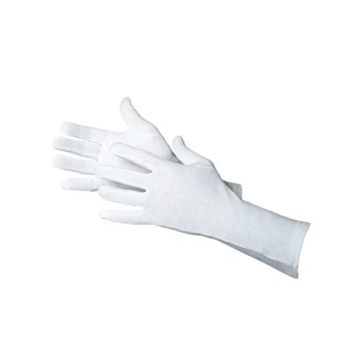 Afbeelding van Jah Blanco:Tex 3101 katoenen handschoen 12 paar oekotex middelzwaar 35 cm lang wit mt. 10