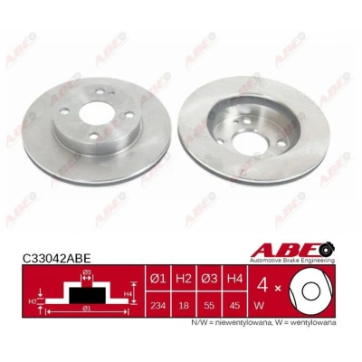 Afbeelding van ABE Remschijven C33042ABE