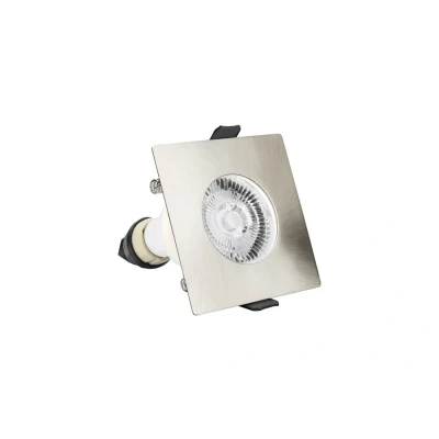 Afbeelding van IP65 GU10 armatuur Evofire vierkant Nikkel