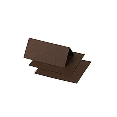 Afbeelding van Clairefontaine 75042C, verpakking met 25 plaatskaartjes, formaat 8,5 x 8 cm, 210 g/m², kleur: cacao, uitnodiging voor evenementen en correspondentie, Pollen serie, glad papier van hoge kwaliteit