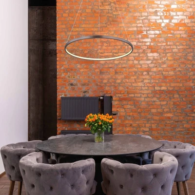 Afbeelding van Globo hanglamp Ralph bruin metaal 60,5 cm ingebouwde LED module 67192 29BR