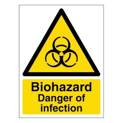 Afbeelding van V Safety Biohazard Infectiegevaar Portret 210 x 297 mm (A4) 3 aluminium composiet veiligheidsteken