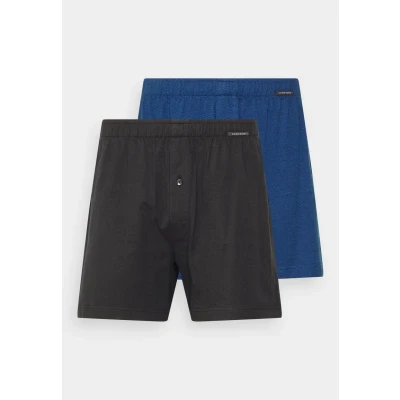 Afbeelding van Schiesser 2 PACK Boxershort, Heren, Maat: Small, Dunkelblau/meliert