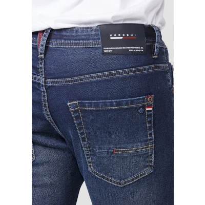 Afbeelding van Koroshi Slim fit jeans Azul osc dark blue, Heren, Maat: 30, blue