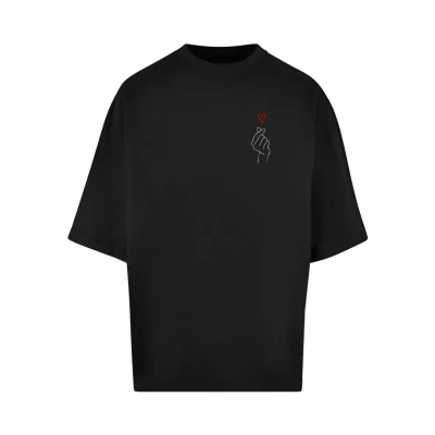 Afbeelding van Merchcode K Heart HUGE Tshirt print, Heren, Maat: Large, Black