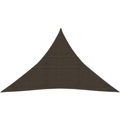 Afbeelding van Zonnezeil 160 g/m² 5x5x6 m HDPE bruin
