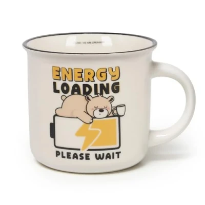 Afbeelding van Legami Cuppuccino mok van New Bone China, ontbijtmok, koffiemok, vaatwasmachinebestendig, diameter 10 cm, inhoud 350 ml, motief Teddy Bear
