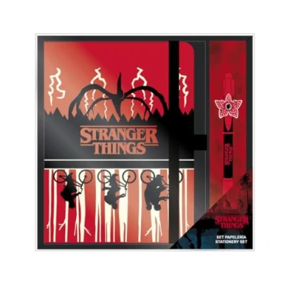Afbeelding van Stranger Things Schrijfset Notebook + Pen