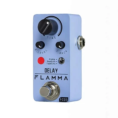 Afbeelding van FLAMMA FC03 Vertragingspedaal voor elektrische gitaar, 3 modi vertragingseffecten, echte Echo analoge band, True Bypass