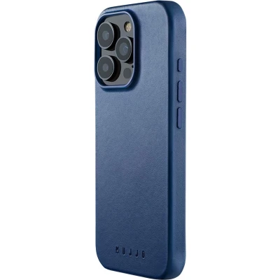 Afbeelding van MUJJO Leather Case iPhone 16 Pro blauw CL 051 BL