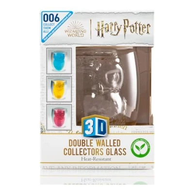 Afbeelding van Harry Potter 3D Glass Hedwig