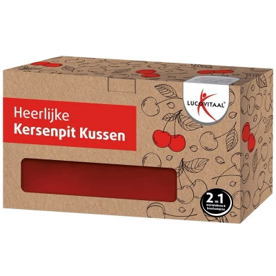Afbeelding van Lucovitaal Kersenpit kussen vierkant 1 stuks