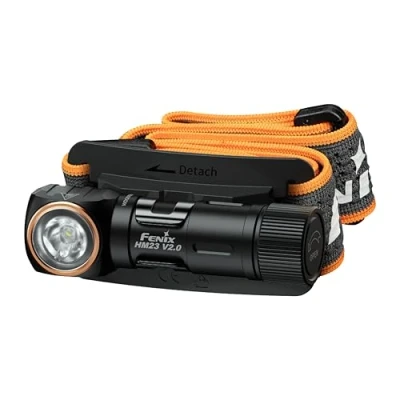 Afbeelding van fenix HM23 V2.0, compacte en lichtgewicht multifunctionele hoofdzaklamp/rechtshoekige zaklamp 300 lumen 88 m 100 uur max. AA batterij aangedreven magnetische staartkap 150 verticale