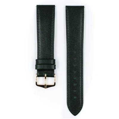 Afbeelding van Hirsh Horlogeband Osiris Donkergroen Leer 14mm