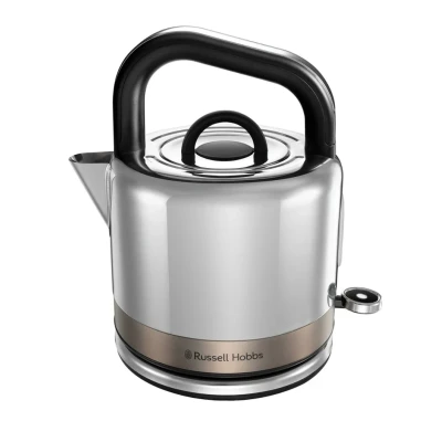 Afbeelding van Russell Hobbs Waterkoker [1,5 L] Distinctions Roestvrij Staal Titanium (Snelkookfunctie, Verwijderbare Anti kalkfilter, Ergonomische Handgreep, 2400 Watt) 26422 70