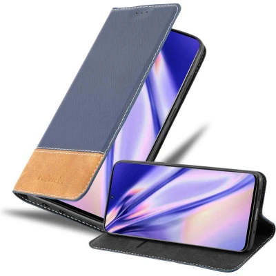 Afbeelding van Cadorabo Hoesje geschikt voor Samsung Galaxy S20 in DONKERBLAUW BRUIN Beschermhoes met magnetische sluiting, standfunctie en kaartvakje Book Case Cover Etui