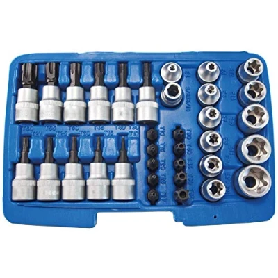 Afbeelding van SW Stahl 04187L Doppenset 3/8 inch 34 delig I Moerenset Bitset Autodoppenset