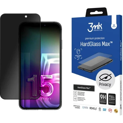 Afbeelding van Apple iPhone 15 Plus 3mk HardGlass Max Privacy