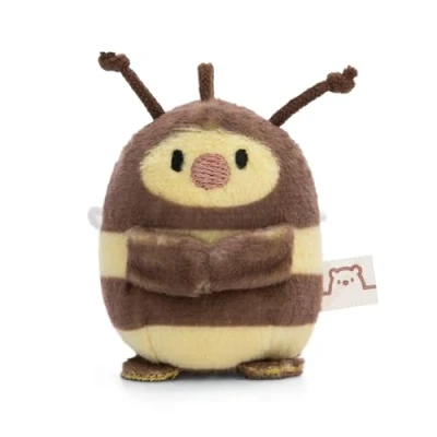 Afbeelding van Knuffelbij Beenie 5cm bruin Zacht speelgoed gemaakt van pluche, schattig pluchen knuffeldier om mee te knuffelen en spelen, voor kinderen volwassenen