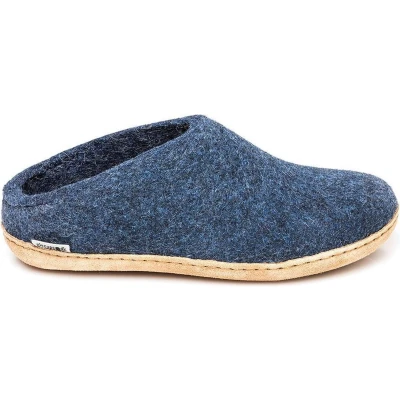 Afbeelding van Glerups Pantoffels, Dames, Maat: 44, Blue denim Wol